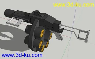 3D打印模型榴弹枪的图片