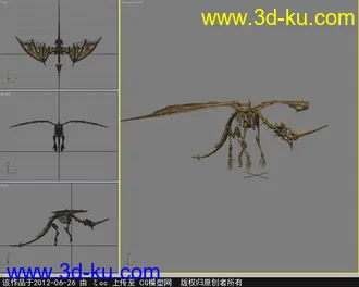 3D打印模型骨龙帮定好的。的图片