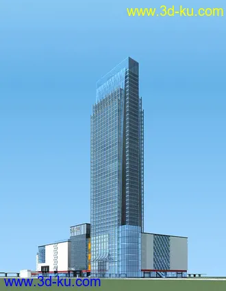 室外建筑模型。自己做的的图片