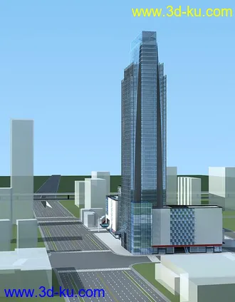 室外建筑模型。自己做的的图片