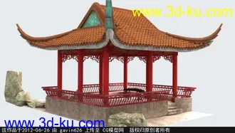 3D打印模型古建亭子的图片