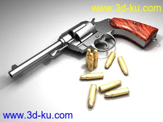 3D打印模型左轮手枪的图片