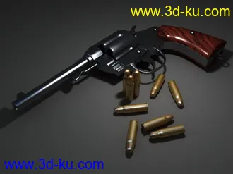 3D打印模型左轮手枪的图片