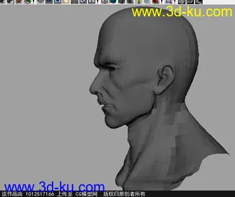 3D打印模型男性头部渲染，，分享下的图片