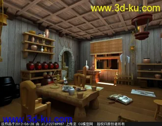3D打印模型室内场景的图片