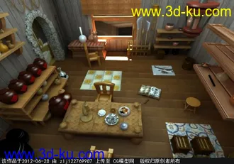 3D打印模型室内场景的图片