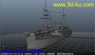古代战船模型的图片