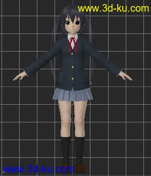 3D打印模型k-on梓猫motionbuilder使用格式。。日韩风可爱MM的图片