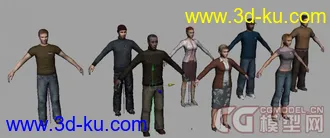 大量欧美人物模型的图片