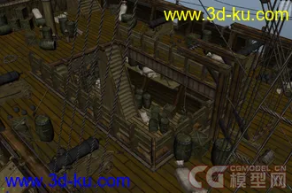 3D打印模型古代海盗船的图片