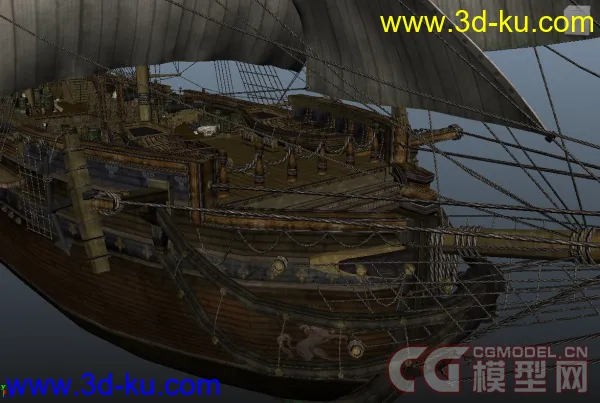 古代海盗船模型的图片7