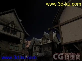 3D打印模型发个欧式古典小镇！！！哈哈！！的图片