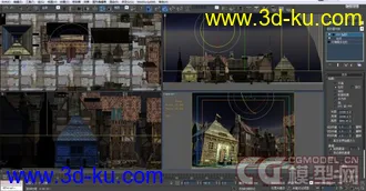 3D打印模型发个欧式古典小镇！！！哈哈！！的图片