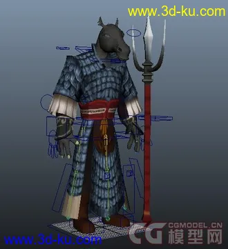 3D打印模型马面的图片