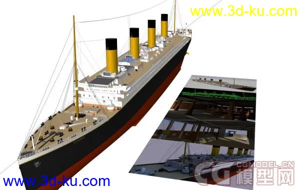 国外转发（铁达尼克号）详细结构模型的图片2