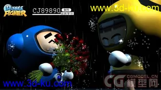 原创首发CG模型网-卡丁车游戏宣传壁纸模型及贴图的图片