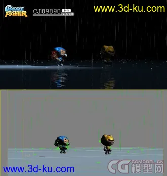 原创首发CG模型网-卡丁车游戏宣传壁纸模型及贴图的图片