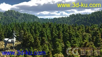 3D打印模型绑定好的鹿 可调动画的图片