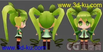 3D打印模型苹果初音的图片