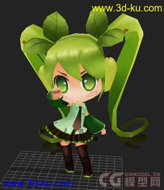 3D打印模型苹果初音的图片