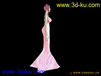 3D打印模型粉女郎的图片