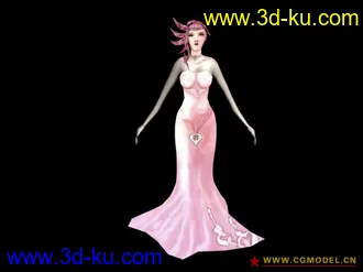 3D打印模型粉女郎的图片