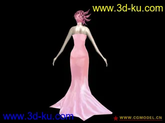 3D打印模型粉女郎的图片