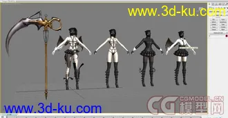 3D打印模型洛奇女妖合集（酷）+武器+贴图！的图片