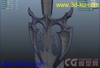 3D打印模型长剑一把，中模。无聊做的。的图片