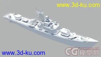 3D打印模型别佳级维护舰，无聊做的。细节都有的图片