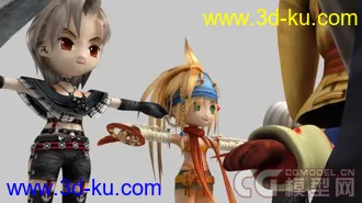 3D打印模型最终幻想Q版 手办版 人物贴图齐全！~的图片