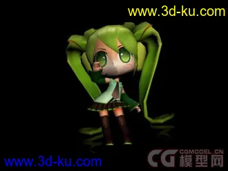3D打印模型Q版苹果 初音的图片