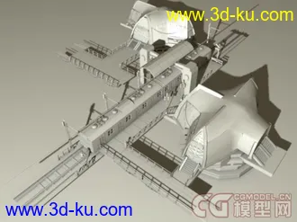 3D打印模型火车科幻场景的图片