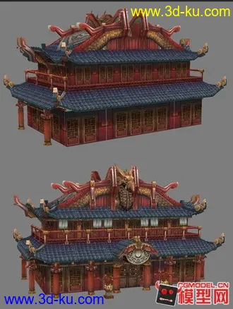3D打印模型皇宫里的一处小建筑的图片