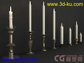 3D打印模型各种蜡烛的图片