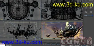 CG模型网首发一个某游戏插画壁纸模型（申精）贴图模型齐全的图片