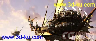 CG模型网首发一个某游戏插画壁纸模型（申精）贴图模型齐全的图片