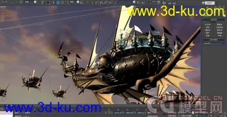 CG模型网首发一个某游戏插画壁纸模型（申精）贴图模型齐全的图片