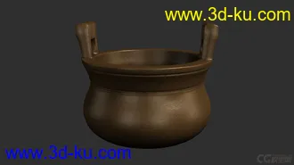 3D打印模型自己做的古鼎的图片