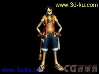 3D打印模型海贼王的一组人物的图片