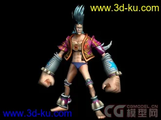 3D打印模型海贼王的一组人物的图片