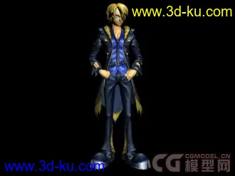 3D打印模型海贼王的一组人物的图片