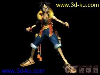 3D打印模型海贼王的一组人物的图片