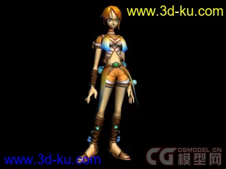 3D打印模型海贼王的一组人物的图片