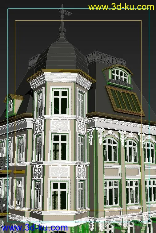 欧式风格建筑模型的图片1