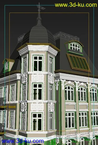 3D打印模型欧式风格建筑的图片