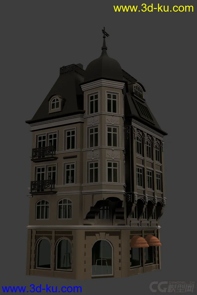 欧式风格建筑模型的图片2