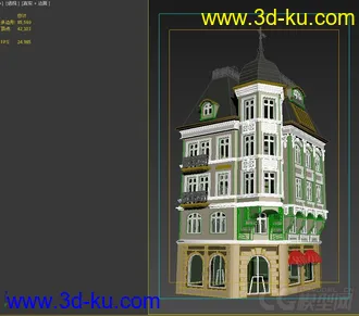 3D打印模型欧式风格建筑的图片