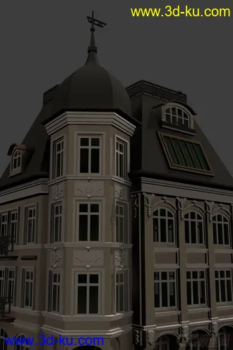 3D打印模型欧式风格建筑的图片