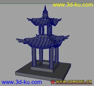3D打印模型凉亭的图片
